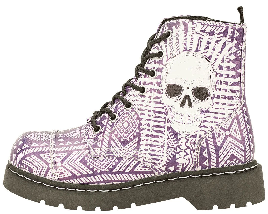 Aztec Skull Boots *ALL ITEMS FINAL SALE/NON-RETURNABLE* - Image 3