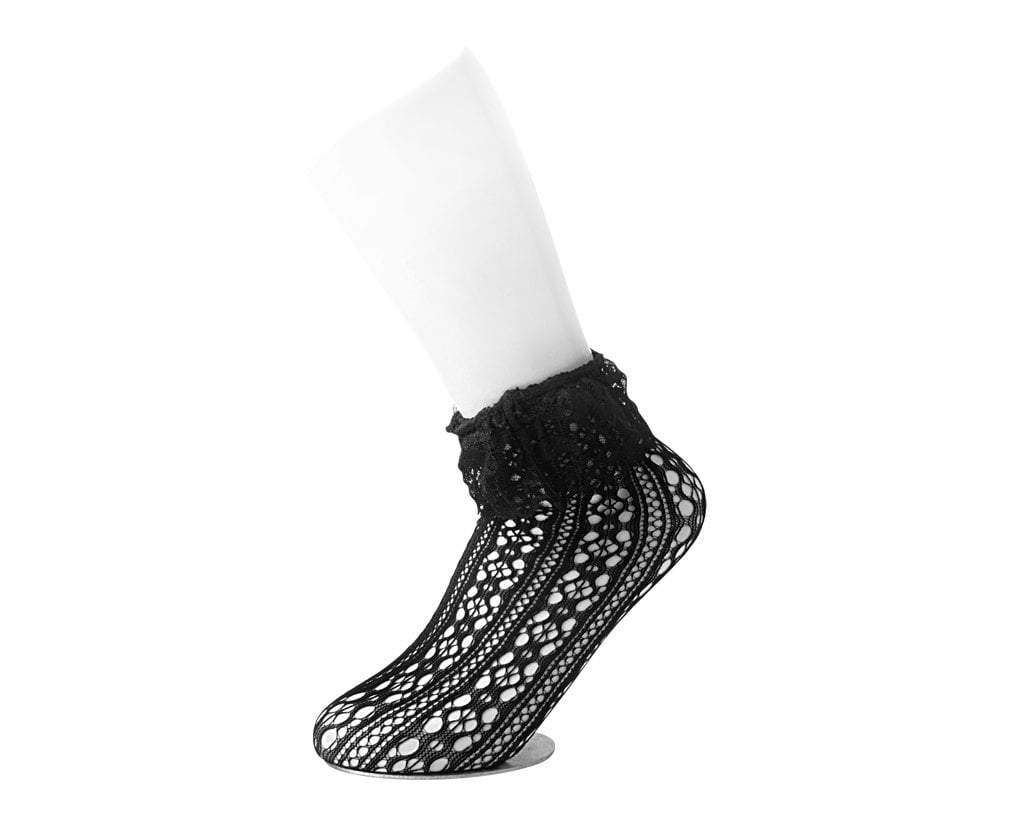 Black Assorted Fishnet 5-Pk Sock - Image 4