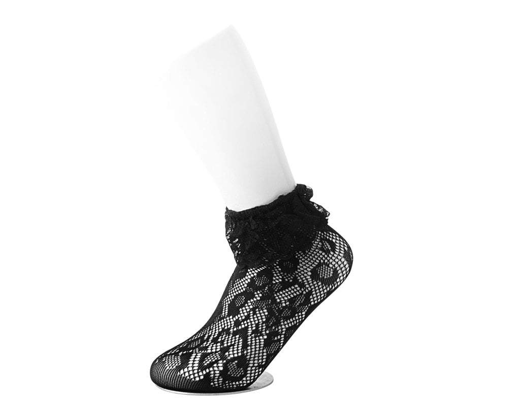 Black Assorted Fishnet 5-Pk Sock - Image 5