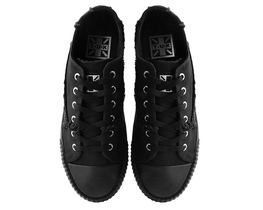 Black Canvas Low Top Sneaker - Image 6