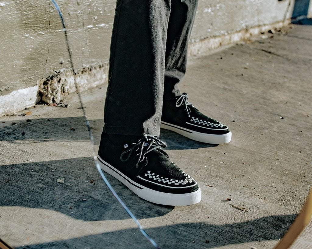 Black Suede D-Ring Interlace Sneaker - Image 6