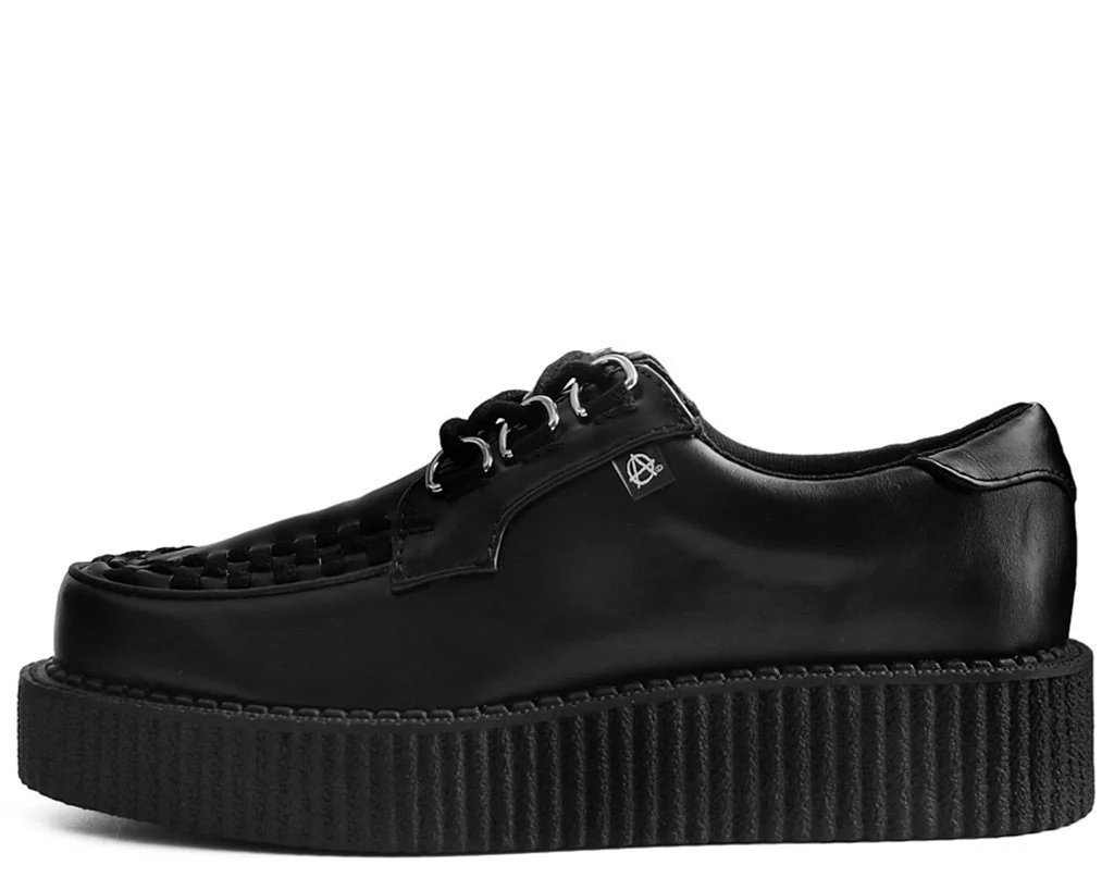 Black Faux Leather Anarchic Creeper - Image 3