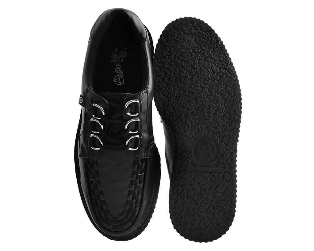 Black Faux Leather Anarchic Creeper - Image 4