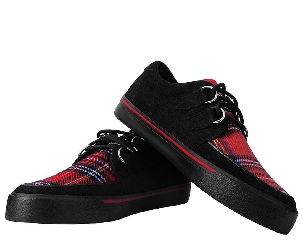 Black Faux Suede & Plaid VLK Sneaker - Image 3