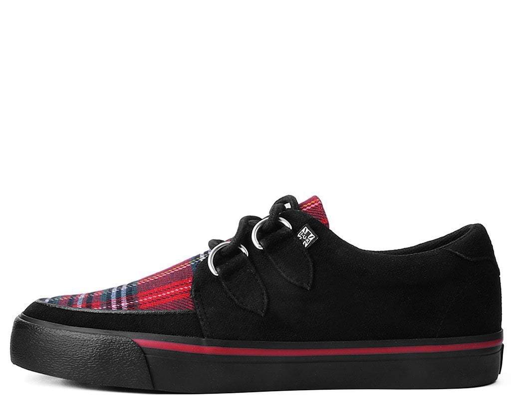 Black Faux Suede & Plaid VLK Sneaker - Image 4