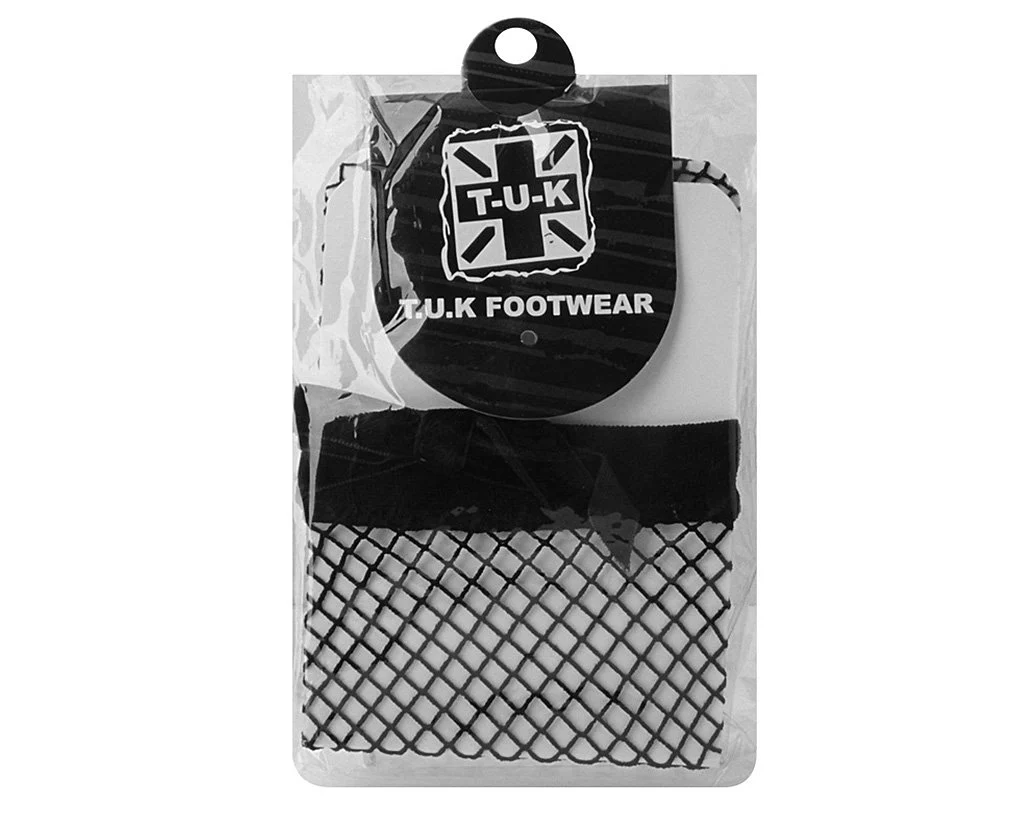 Black Fishnet & Bow Women’s Sock - Image 3