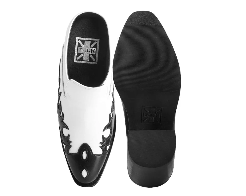 Black & White Flame Western Mule - Image 4