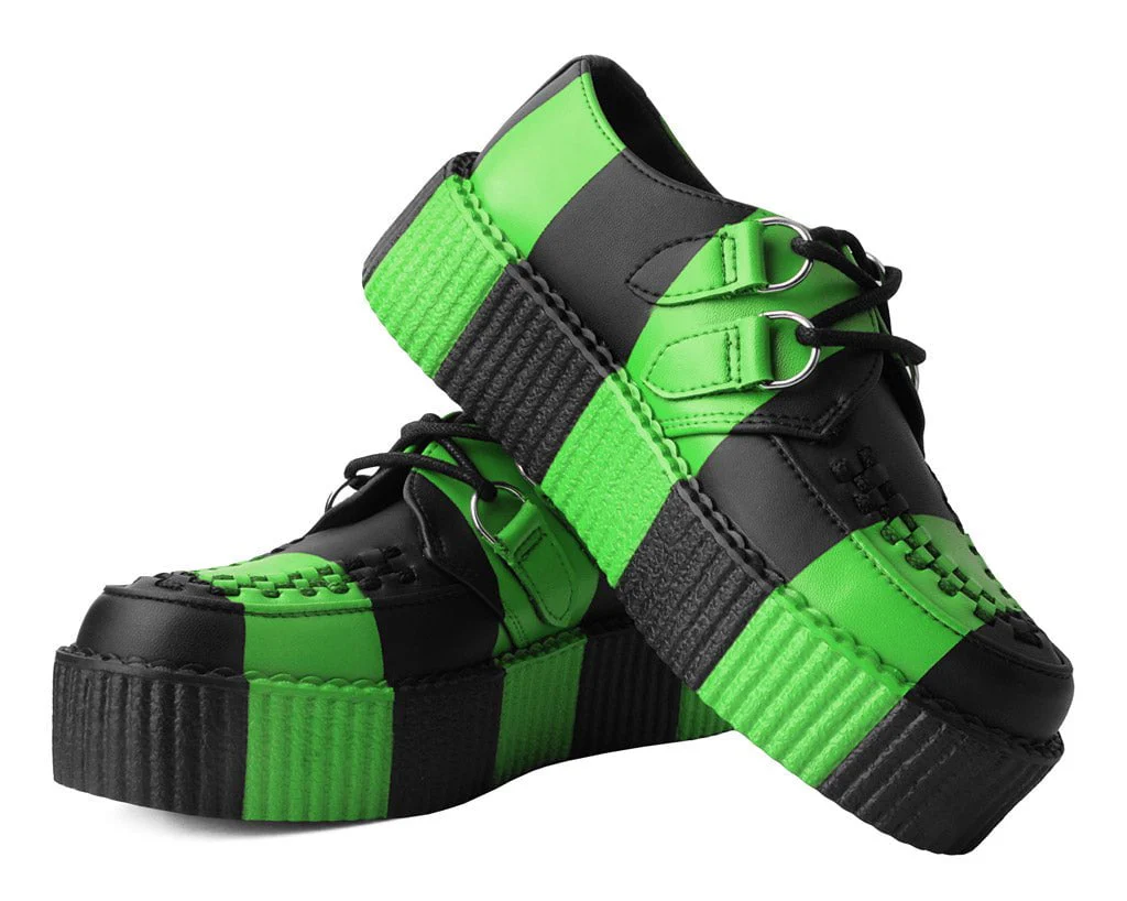 Black & Green Striped Viva Mondo Creeper - Image 3