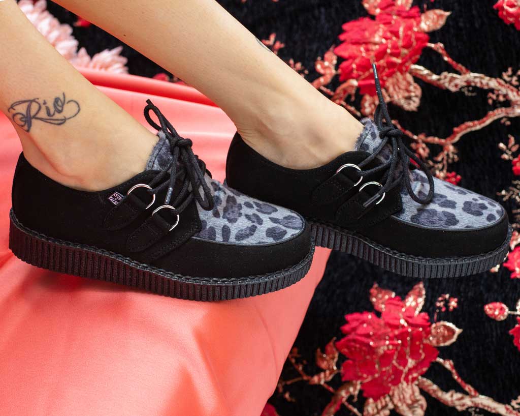Black & Grey Leopard D-Ring Creeper - Image 2