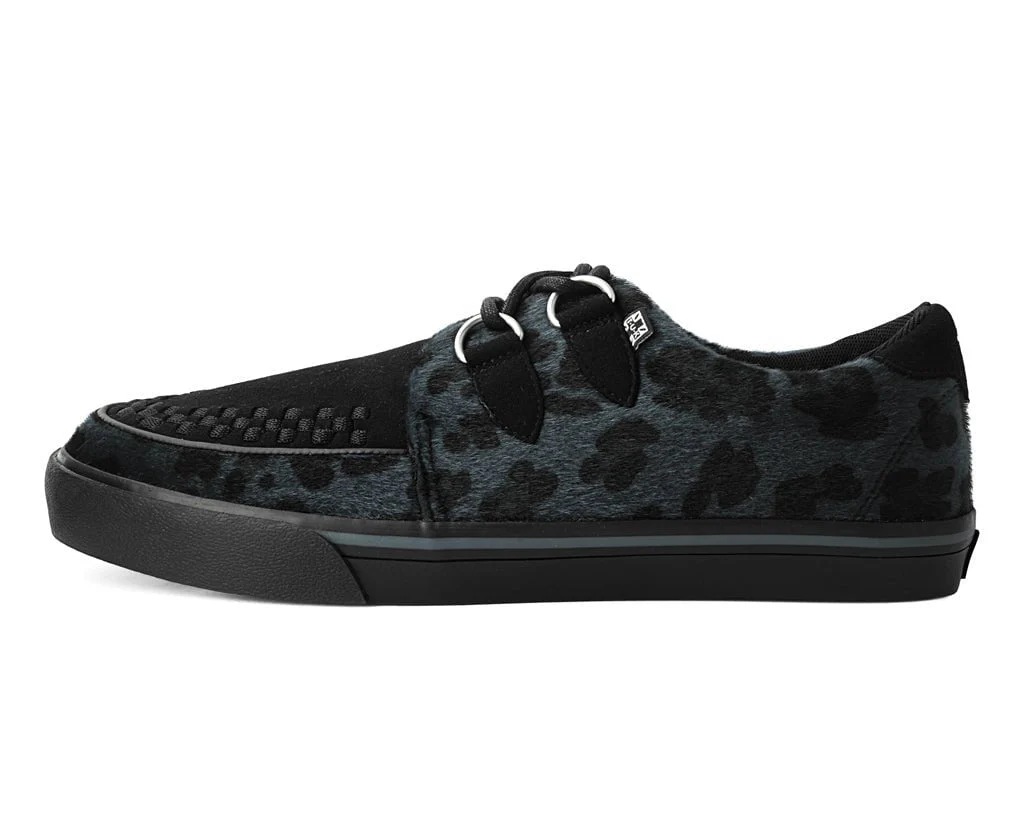 Black & Grey Leopard Hair Sneaker - Image 5