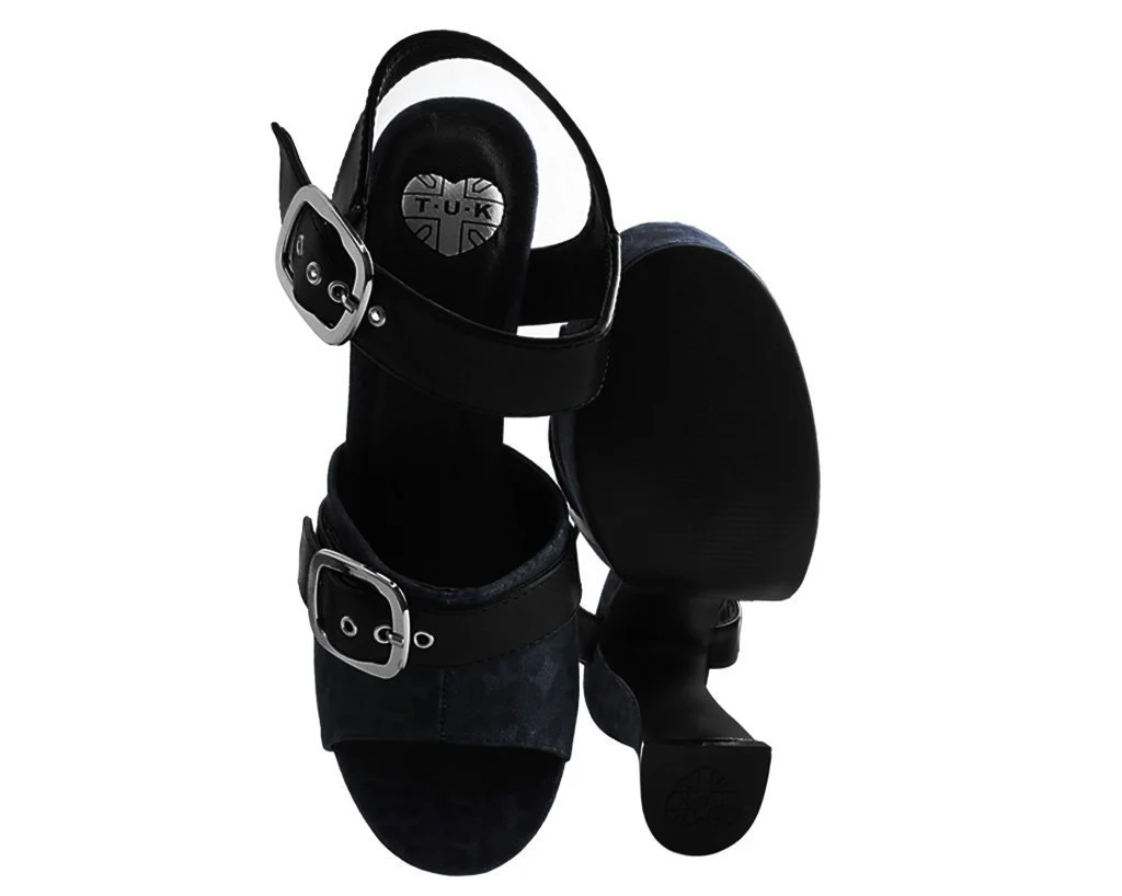 Black & Grey Leopard Spice Platform Heel - Image 4
