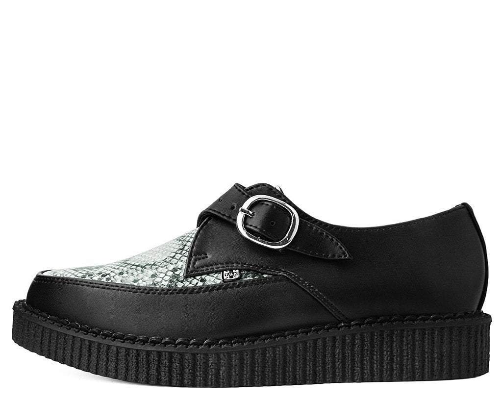 Black & Grey Snake Pointed Buckle Creeper - Image 4