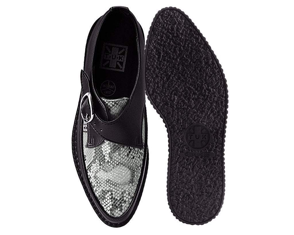 Black & Grey Snake Pointed Buckle Creeper - Image 5