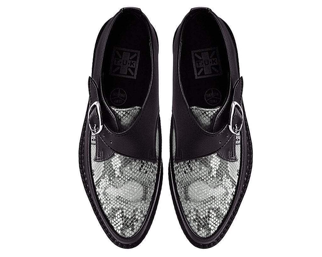 Black & Grey Snake Pointed Buckle Creeper - Image 6