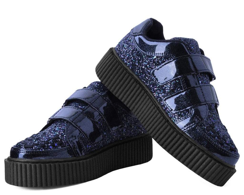Black Hologram & Glitter Velcro Casbah Creeper - Image 3