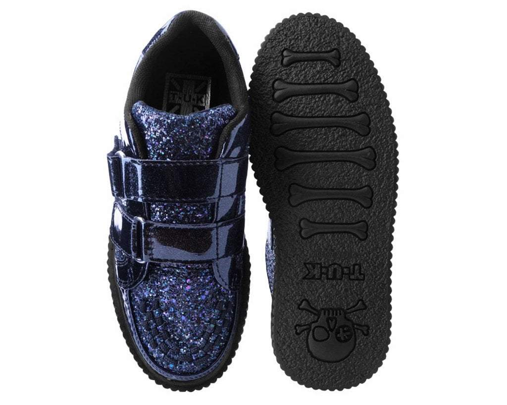 Black Hologram & Glitter Velcro Casbah Creeper - Image 5