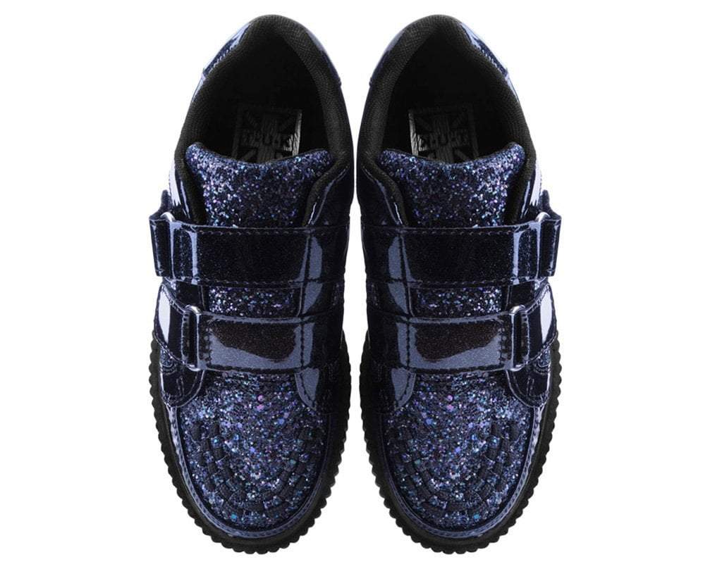 Black Hologram & Glitter Velcro Casbah Creeper - Image 6