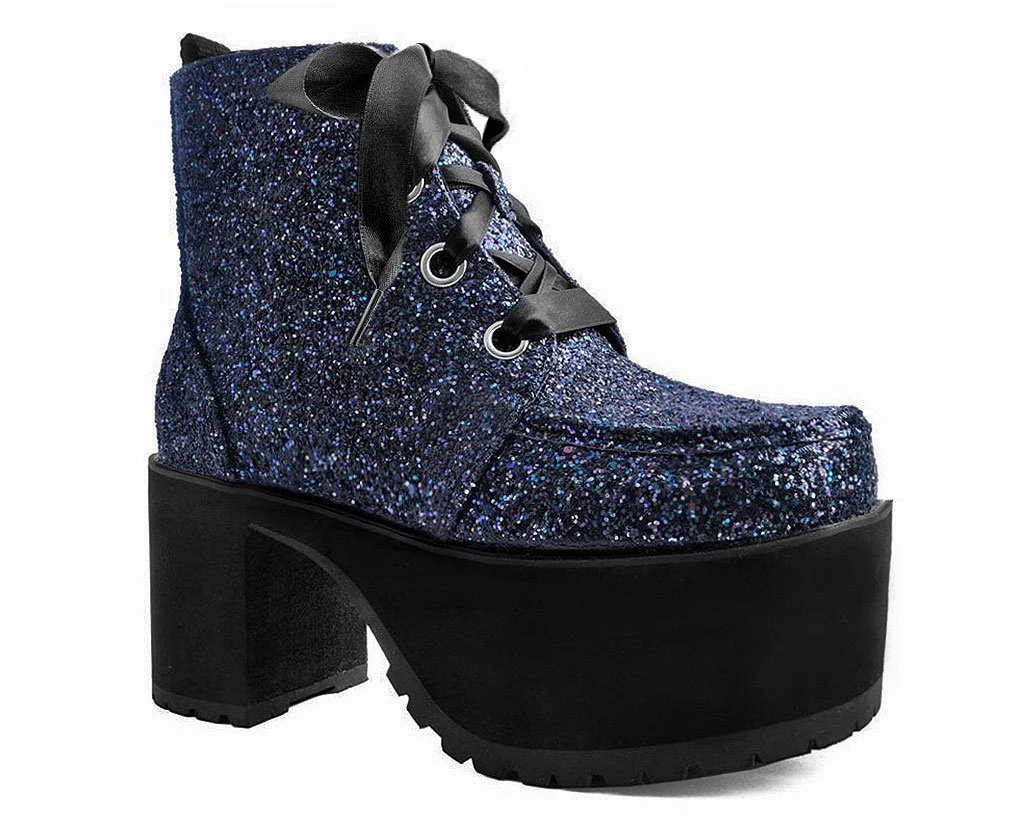 Black Jewels Glitter Nosebleed Boot - Image 7