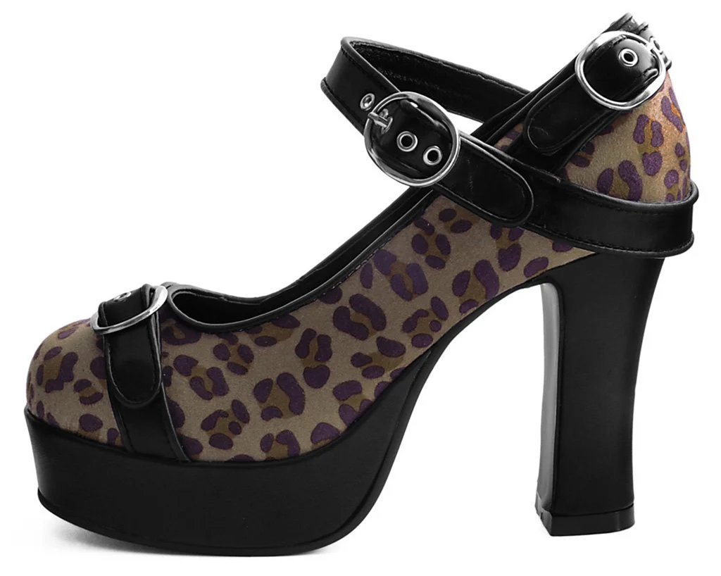 Black & Leopard Classic Platform Heel *ALL ITEMS FINAL SALE/NON-RETURNABLE* - Image 3
