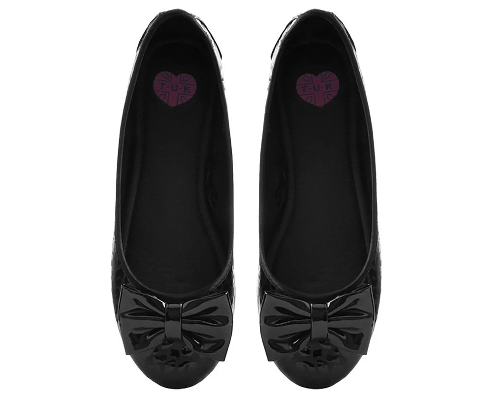 Black Leopard Patent Flat - Image 3
