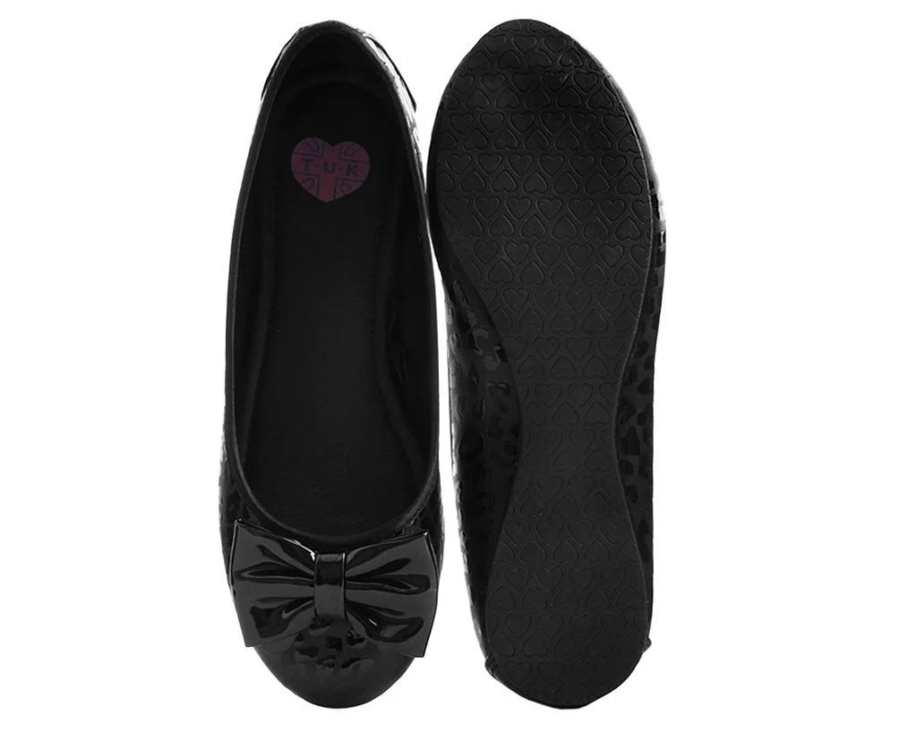 Black Leopard Patent Flat - Image 5