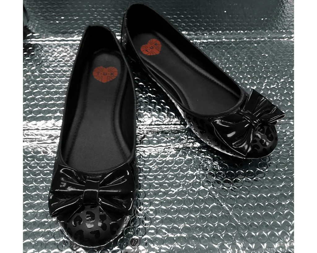Black Leopard Patent Flat - Image 6