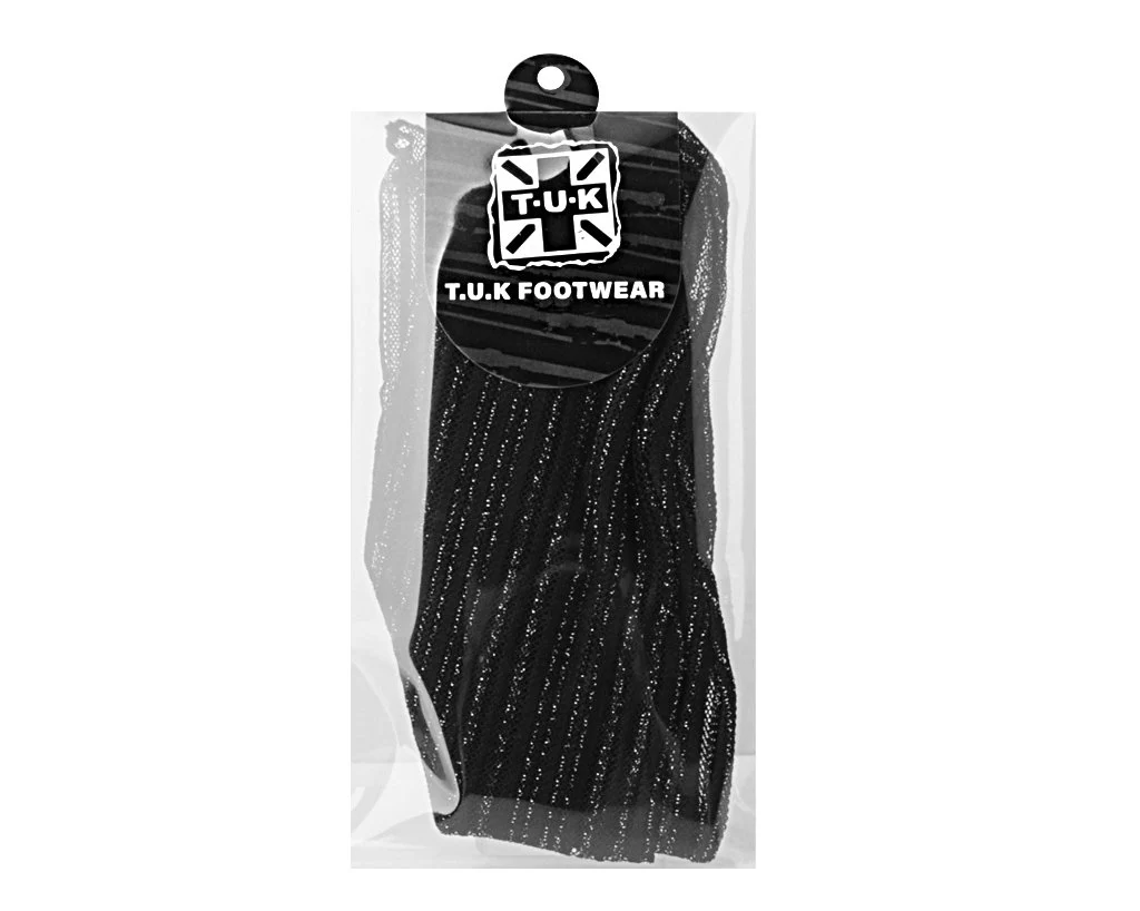 Black Lettuce Trim Lace Sock - Image 2