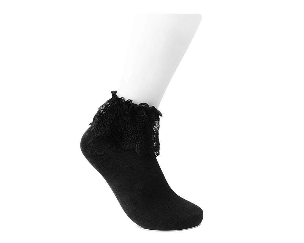 Women's Black Lolita Sock - Image 3