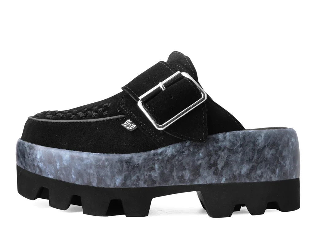Black Marble Dino Lug Mule - Image 5