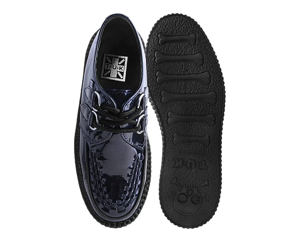 Black Metallic Sparkle D-Ring Mondo Creeper - Image 4