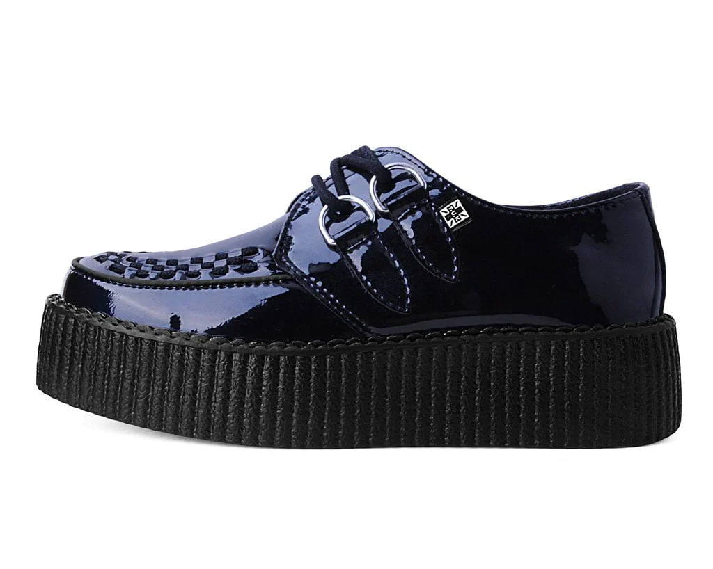 Black Metallic Sparkle D-Ring Mondo Creeper - Image 5