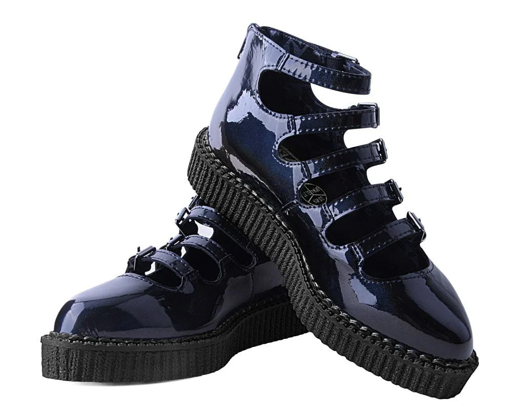 Black Metallic Sparkle Multi-Strap Mary Jane - Image 3