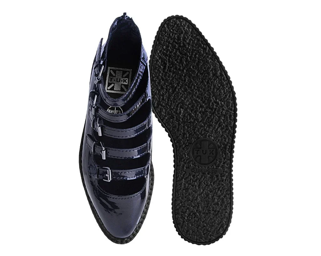 Black Metallic Sparkle Multi-Strap Mary Jane - Image 4