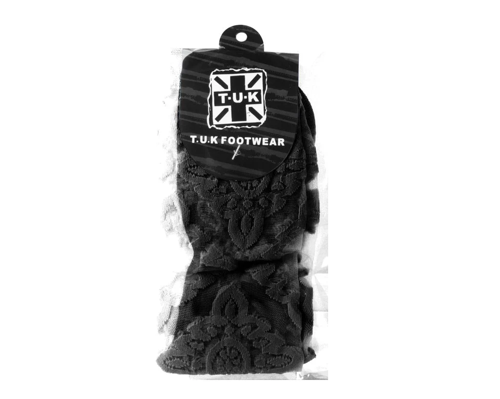 Black Mid-Calf Mesh Sock - Image 2