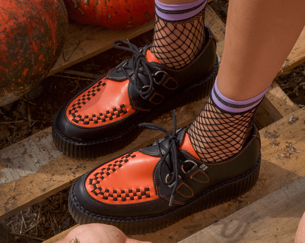 Black & Orange TUKskin™ Viva Mondo Creeper - Image 2