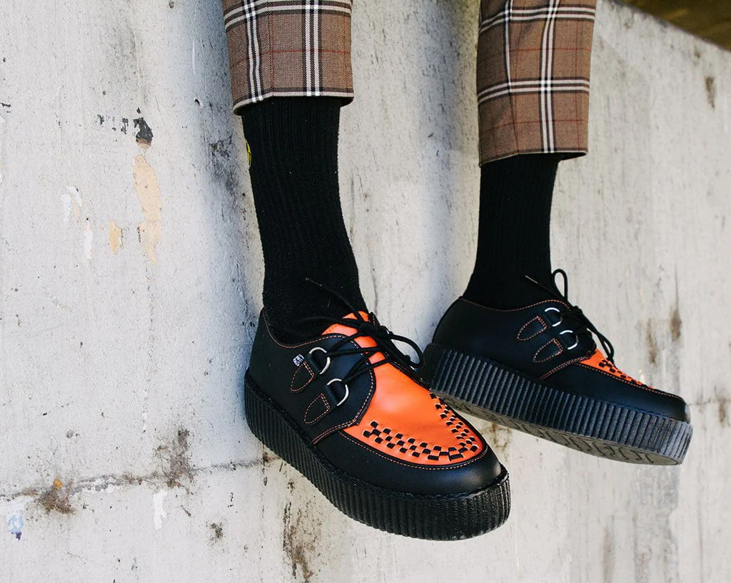 Black & Orange TUKskin™ Viva Mondo Creeper - Image 6