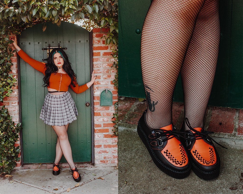 Black & Orange TUKskin™ Viva Mondo Creeper - Image 7