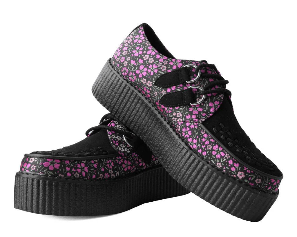 Black & Pink Floral D-Ring Viva Creeper - Image 3