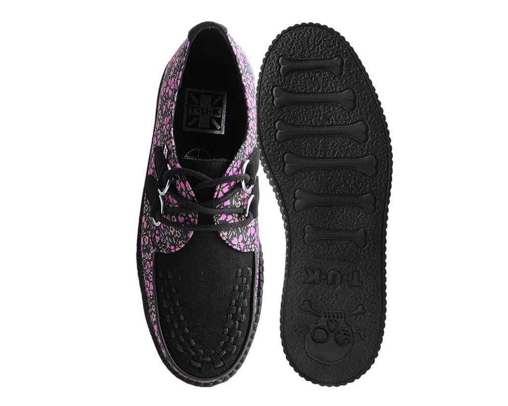 Black & Pink Floral D-Ring Viva Creeper - Image 4