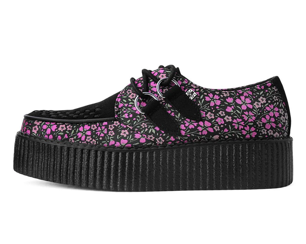 Black & Pink Floral D-Ring Viva Creeper - Image 5