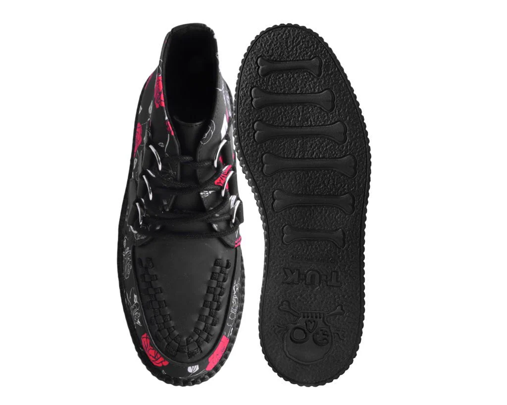 Black & Red Rose 3-Ring Chukka Boot - Image 4