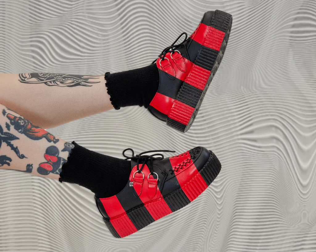Black & Red Striped Viva Mondo Creeper - Image 2