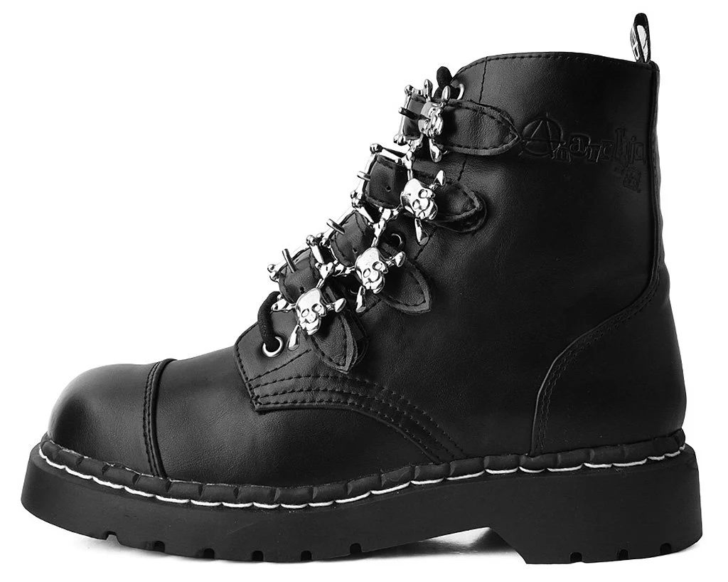 Black Skull Anarchic Boot - Image 4