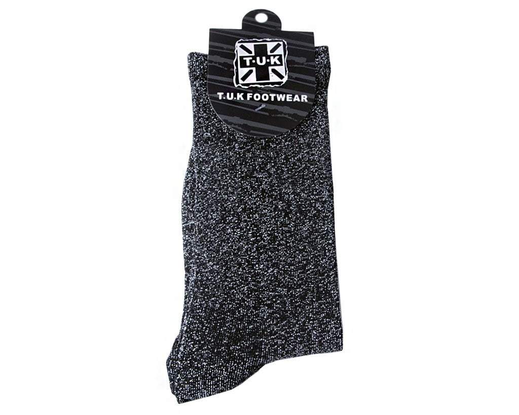 Black Sparkly Metallic Sock - Image 5