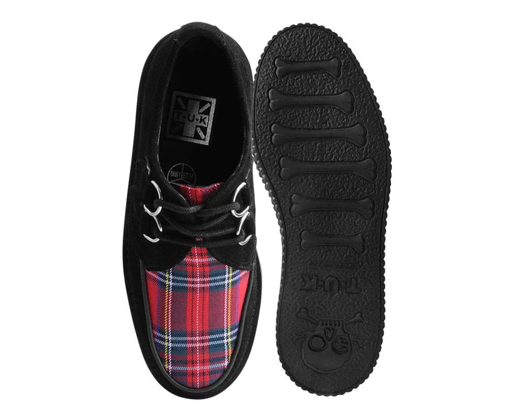 Black Suede & Red Tartan Stratocreeper - Image 4