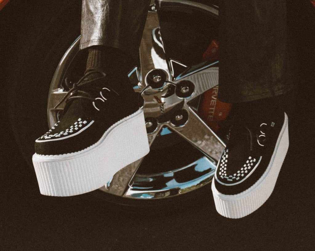 Black Suede White Interlace Stratocreeper - Image 2