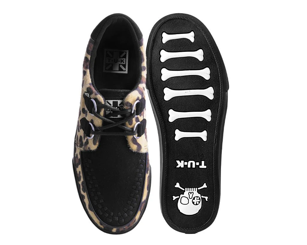 Black & Tan Leopard Hair Sneaker - Image 3