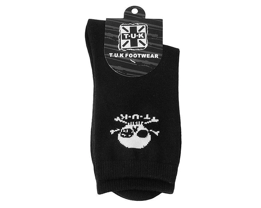 Black T.U.K. Skull Logo Men’s Sock - Image 5
