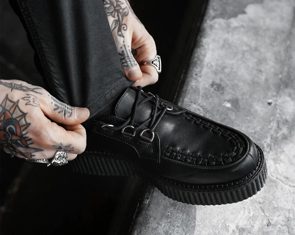 Black Leather Anarchic Creeper - Image 4