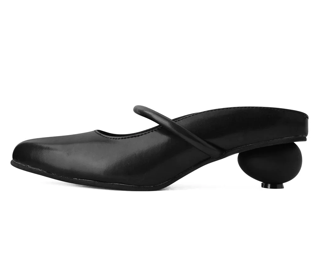 Black TUKskin™ Ball Heel - Image 4